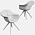 Sleek Contemporary Chair: Modern Style, Comfortable Seating 3D model small image 2