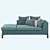 Italian Outdoor Elegance: Ray Sofa 3D model small image 4