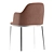 Product Description (Translated from Russian): Size 520x520x820 mm

Supposed Title: Moroso Precious Chair 3D model small image 4