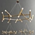 Exquisite Brass Izaar Chandelier 3D model small image 1