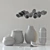 Rattan Basket Decor Set 3D model small image 4