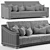 Valderamobili BERILLO Sofa 3D model small image 4