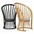 Raggi AM.PM - Designer Chairs by Emmanuel Gallina 3D model small image 2
