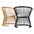 Raggi AM.PM - Designer Chairs by Emmanuel Gallina 3D model small image 3