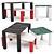 Midj Paw Coffee Table Set 3D model small image 1