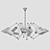 Hudson Valley Buckingham Brass Chandelier 3D model small image 2