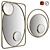 Refined Rectangular Mirror: Theodore Alexander 120/80/5cm 3D model small image 1