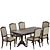 Elegant Dining Set: Wayfair Rheems Collection 3D model small image 4