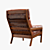 Elegant Nordic Design Easy Chair 3D model small image 2