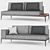  Grid Sofa Collection: Versatile and Stylish 3D model small image 3