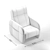 Parker 83 Triumph Gray Recliner 3D model small image 4