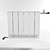 Modern Square Radiator for Heating 3D model small image 4