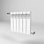 Modern Square Radiator for Heating 3D model small image 6