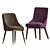 Elegant Misool & Medea Dining Chair Set 3D model small image 2