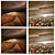 Elegant Wall Paintings Set 3D model small image 2