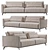 Crete KAZA Sofa - Modern and Stylish 3D model small image 1