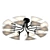 Lussole Lgo Becharof Ceiling Chandelier 3D model small image 1