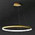 1. Title: ULIGHT Gold Halo Pendant Lamp (1 Ring) [42 characters]
2. Title: Stylish Gold Halo Pendant 3D model small image 1