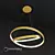 Modern Gold Halo Pendant Lamp - ULIGHT 3D model small image 2