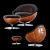 Wembley Retro Lounge Chair 3D model small image 1