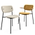 Menu Co Chair: Black Upholstered Armchair by Norm Architects 3D model small image 1