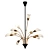 Elegant Calla Lily Chandelier 3D model small image 1