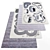 Modern Style Rug Set 3D model small image 1