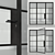 Elegant Loft Glass Partition 3D model small image 1