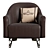 Luxurious Formenti Paradise Armchairs 3D model small image 3