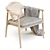 Arris Leather Accent Chair: Modern Classic Comfort 3D model small image 1