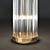 Gold Metal Glass Floor Lamp 3D model small image 3