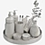  Bathroom Bliss: Zara Home Decor Set 3D model small image 3