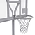 DFC ING44P3 Basketball Rack: Stationary Design 3D model small image 3