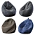 Cozy Bean Bags Set 3D model small image 1