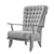 Elegant Oak Highback Lounge Chairs 3D model small image 5