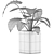 Exotic Alocasia: Perfect Decor for Office 3D model small image 4