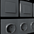 Gray Socket Set & Switches 3D model small image 2