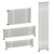 Zehnder Kleo: Stylish Horizontal Radiator Set 3D model small image 2