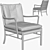 Vintage Danish Colonial Armchairs by Ole Wanscher 3D model small image 1