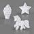 Wooden Nightlights Collection: Unicorn, Ice Cream, Star 3D model small image 2