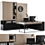 Executive Office Set 11 | Stylish & Functional 3D model small image 1