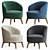 Elegant Fendi Casa Doyle Armchair | Luxurious Comfort 3D model small image 1
