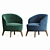 Elegant Fendi Casa Doyle Armchair | Luxurious Comfort 3D model small image 2