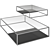 Sleek Half & Half Coffee Table 3D model small image 4