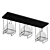 Elegant Versuola Ceiling Light 3D model small image 1