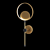 Modern LED Ring Wall Lamp: Lampatron RISOR 3D model small image 2