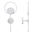 Modern LED Ring Wall Lamp: Lampatron RISOR 3D model small image 3