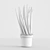 3D Scanned Sansevieria Cylindrica Plant 3D model small image 3