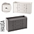 Hauga Sideboard, Elegant Gray-White 3D model small image 1