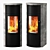 Bono Xtra: Stylish Oval Fireplace 3D model small image 2